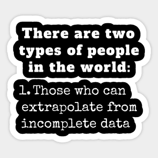 Data Sciences Joke. Sticker